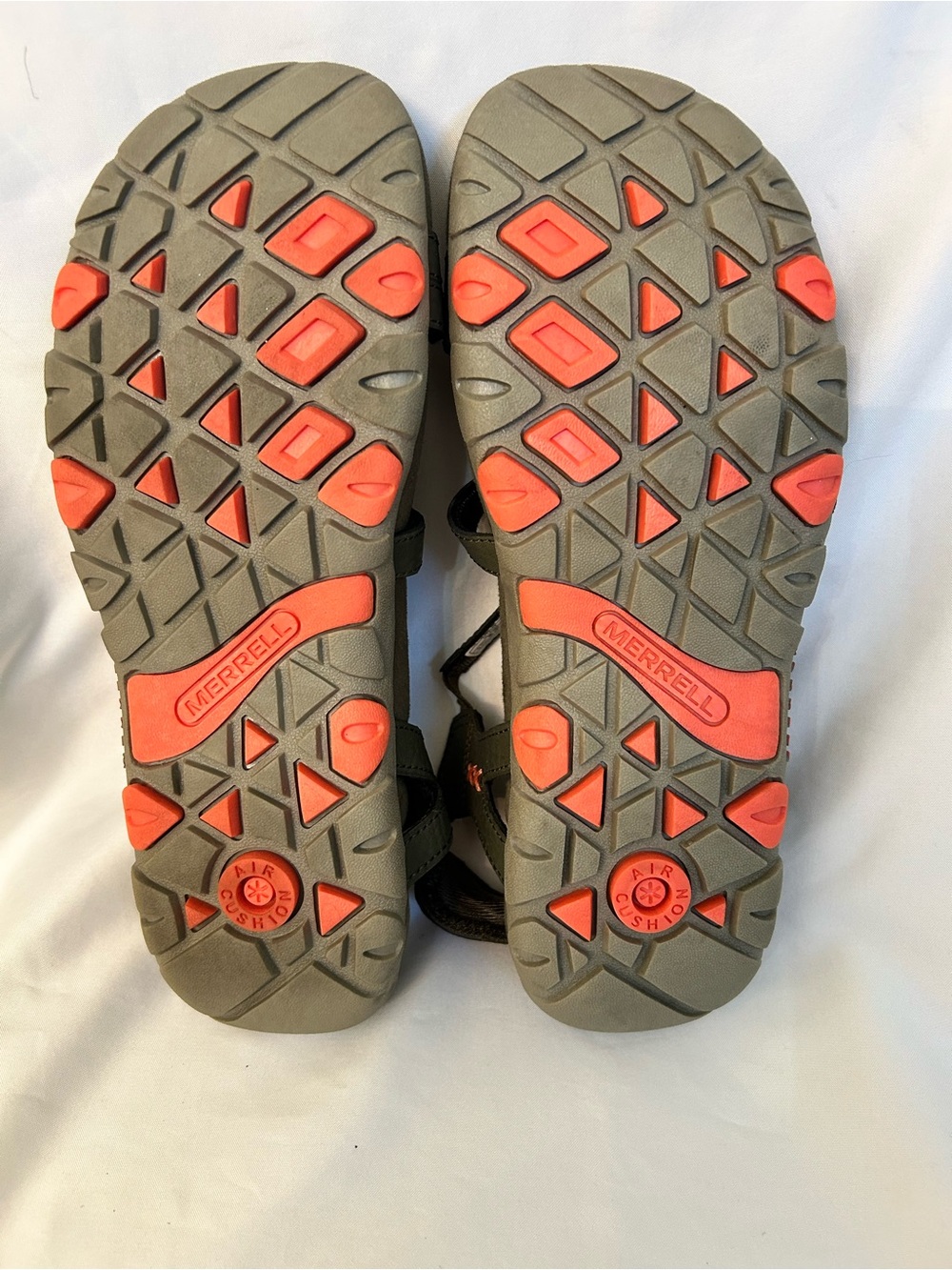 Merrell Olive Green Outdoor Sport Sandals with Orange Accents - Picture 9 of 9